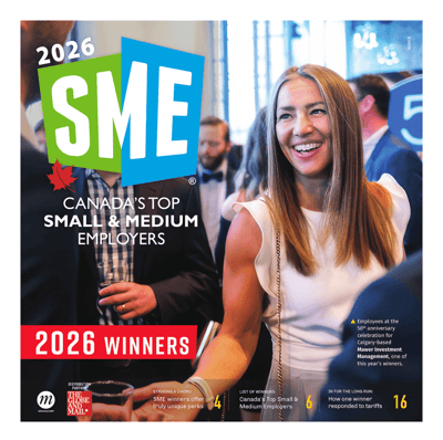 2026 Canada’s Top Small and Medium Employers award graphic highlighting ProServeIT as a top SME employer.