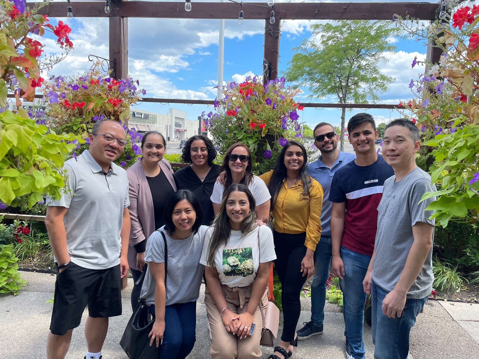 ProServeIT team members out for lunch together