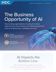 The Business Opportunity of AI Infographic Cover Page