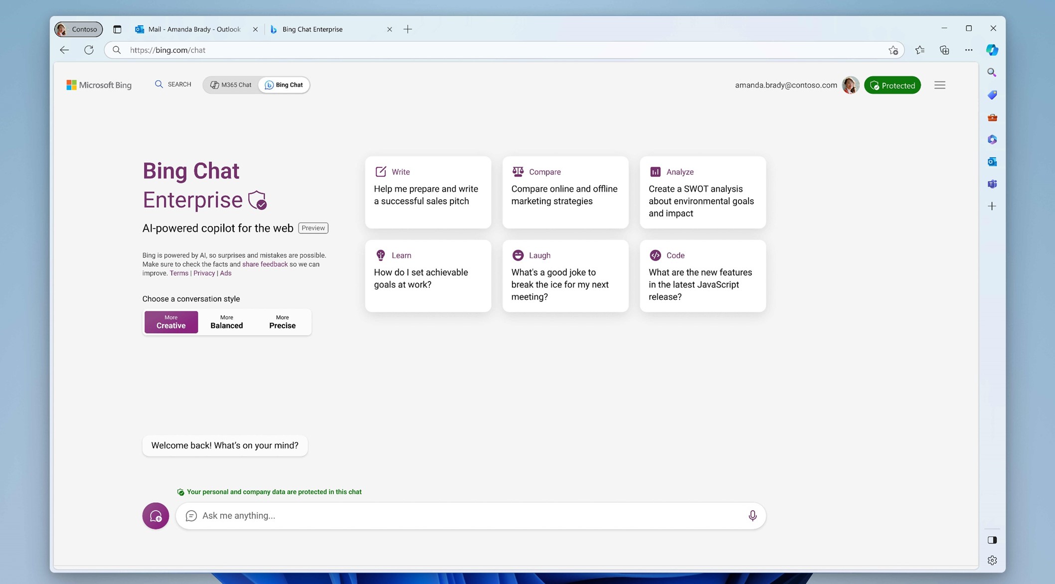 Guide to ai bing chat enterprise for improved productivity security