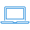 Blue Laptop Icon