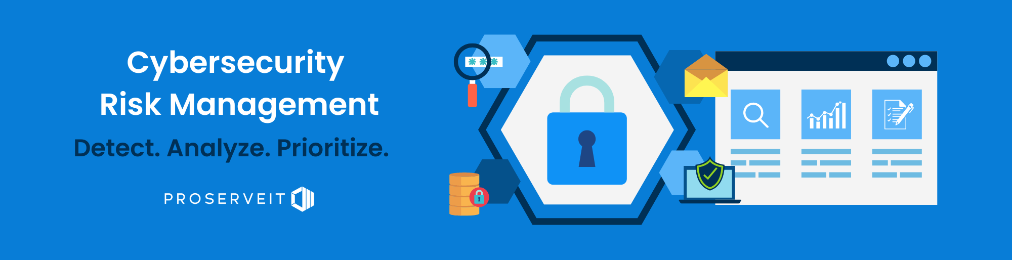Cybersecurity Risk Management: detect, analyze and prioritize. Banner