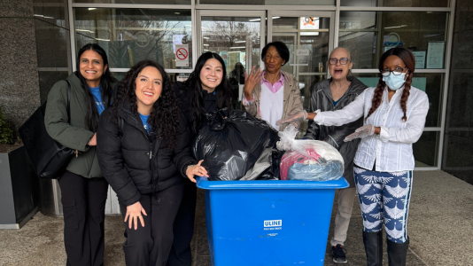 The ProServeIT team with the Dress for Success team dropping of clothing donations received through Empower Women
