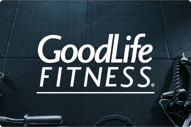 GoodLife Fitness gym featuring strength training and fitness equipment.