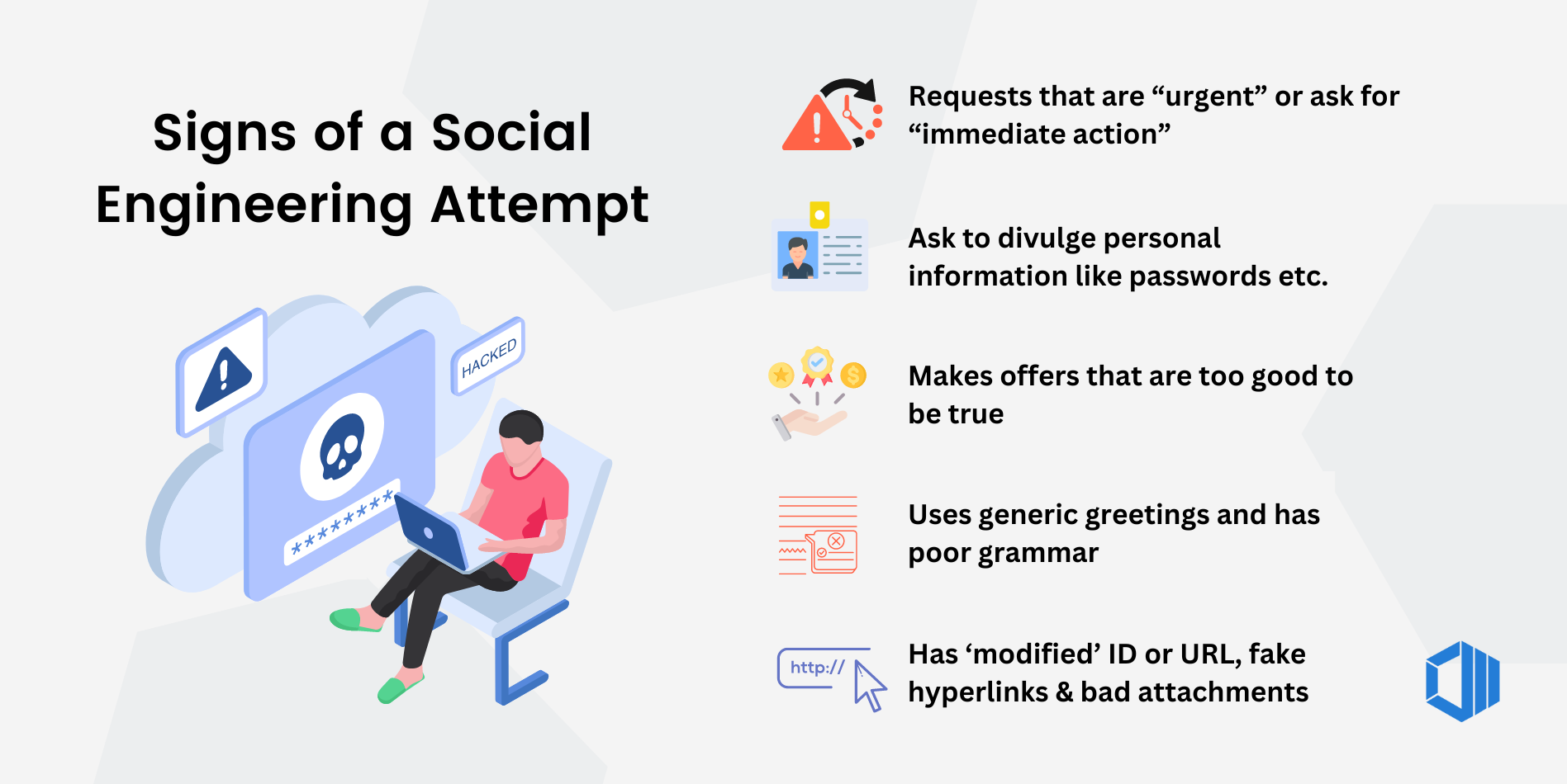 infographic - How to identify social engineering attack