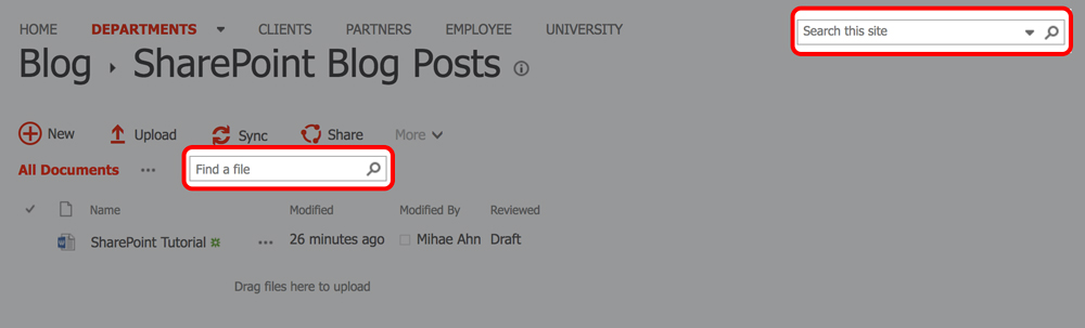 SharePoint Tutorial Tip: Searching for a Document