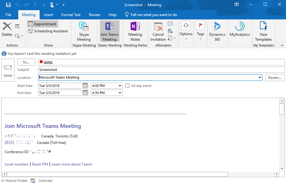 microsoft teams demo appointment