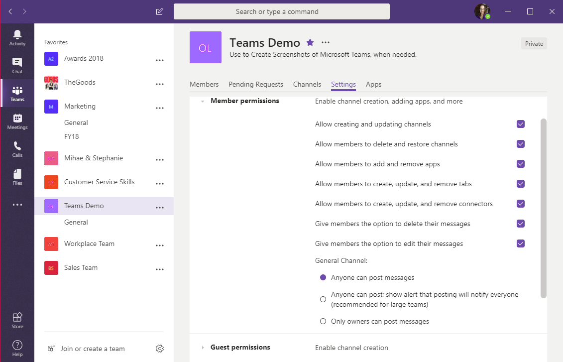 microsoft teams demo