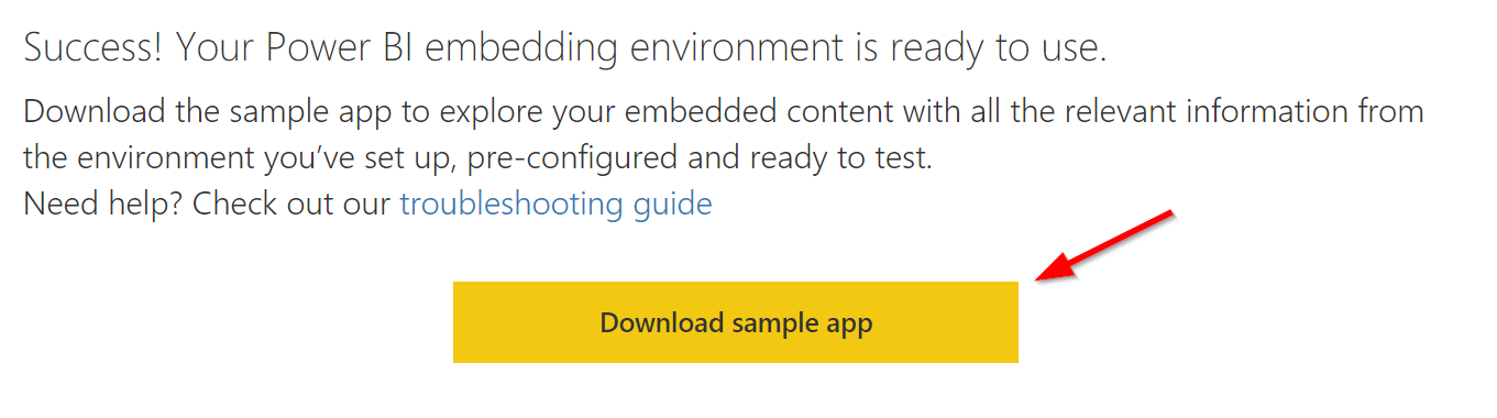 Power BI Embedding Environment