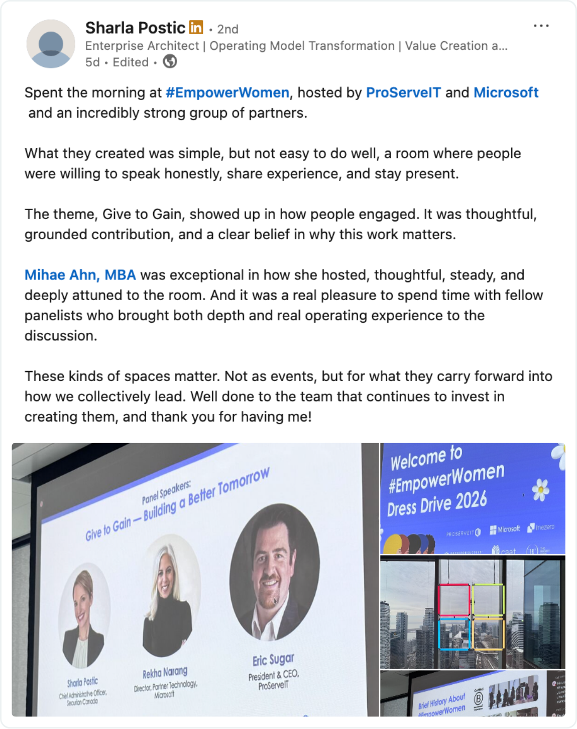 LinkedIn Post EmpowerWomen 2