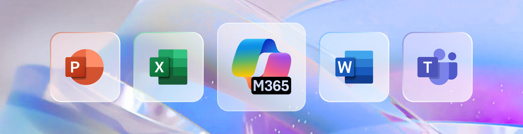 A banner of Microsoft 365 Copilot and Microsoft 365 apps