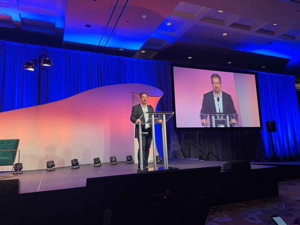 President of ProServeIT, Eric Sugar, speaking at an event