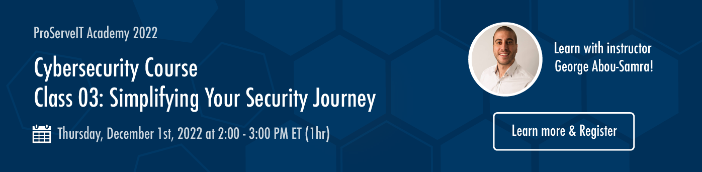 Cybersecurity - webinar banner