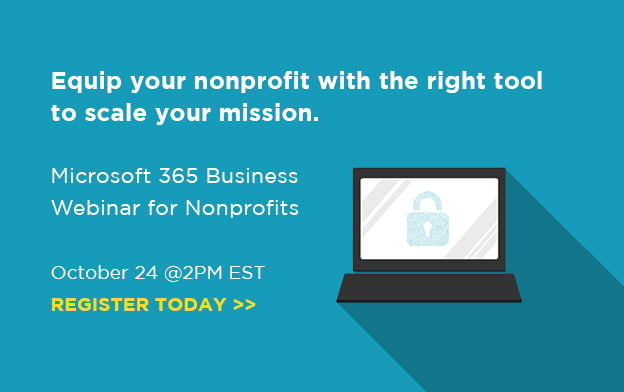 microsoft 365 business webinar for nonprofits