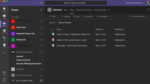 Microsoft 팀에 대한 문서를 공유하십시오