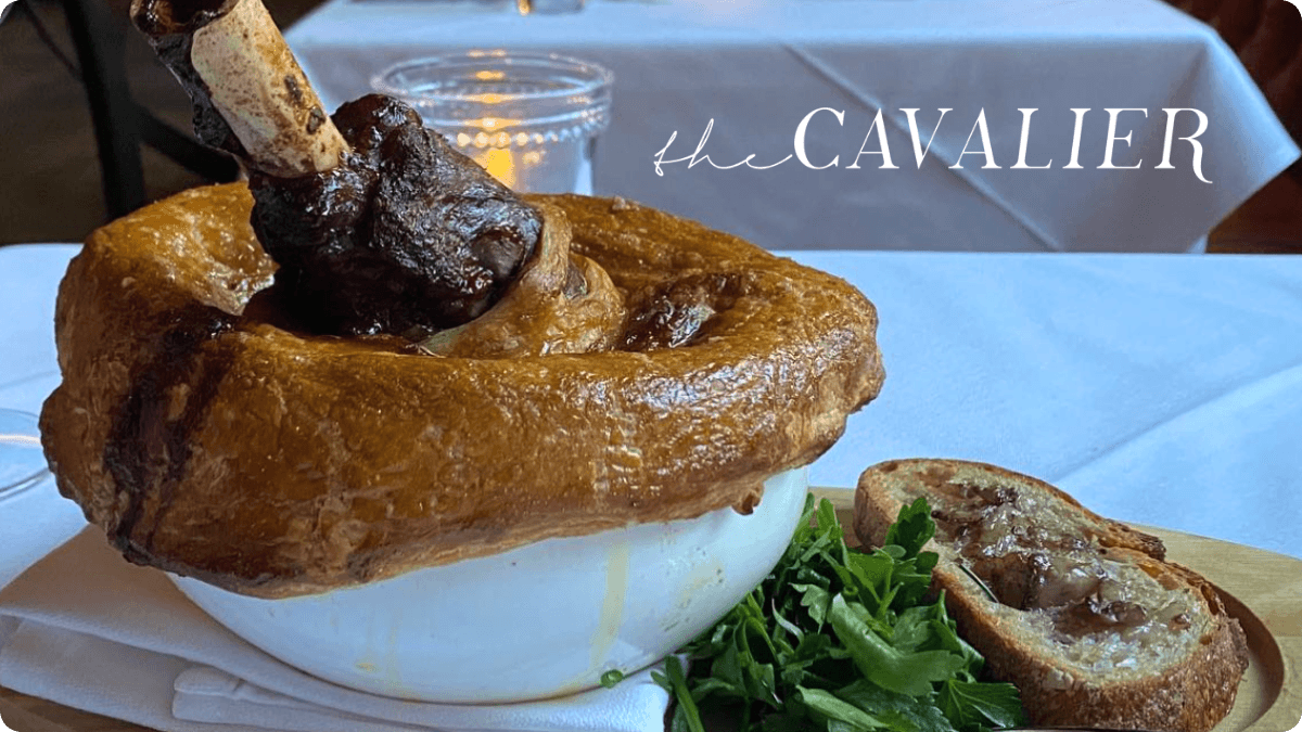 The Cavalier - Salon Dinner Event Card