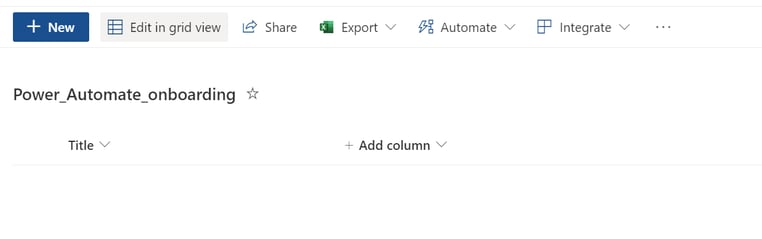sharepoint-create power automate onboarding