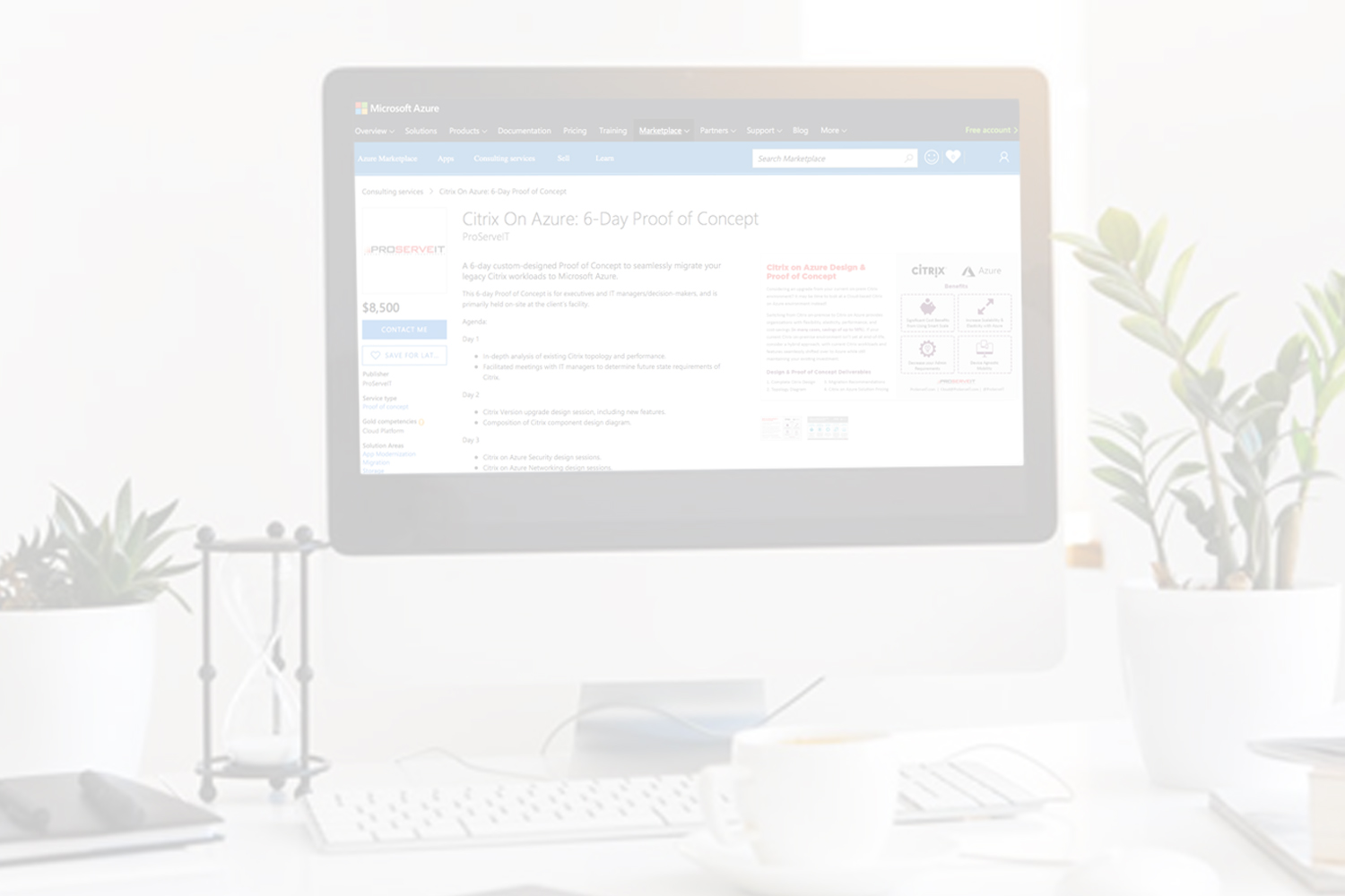 ProServeIT's Azure Offerings Available in the Microsoft Azure Marketplace