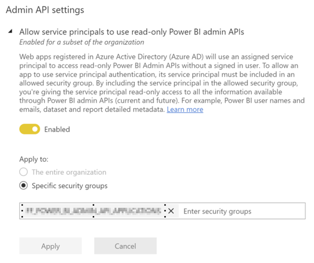 Admin-api-settings