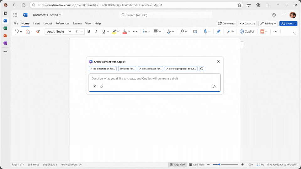 copilot in microsoft word 