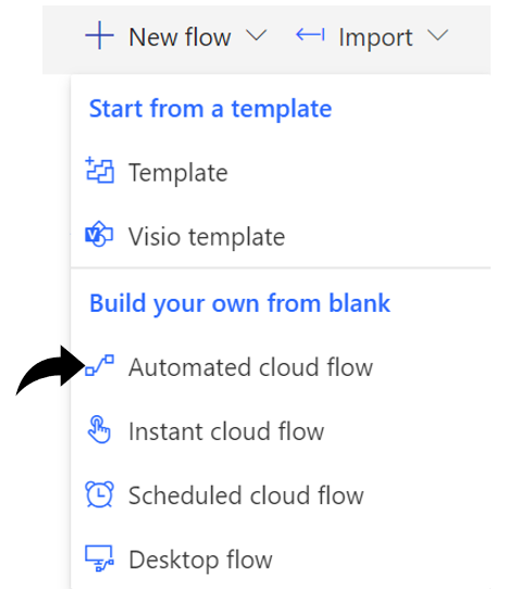 power automate cloud flow